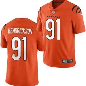 Mens Youths Kids Womens Trey Hendrickson Stitched Vapor Jersey Orange